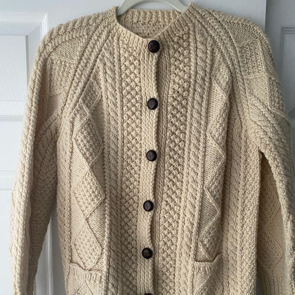 Irish knit cardigan